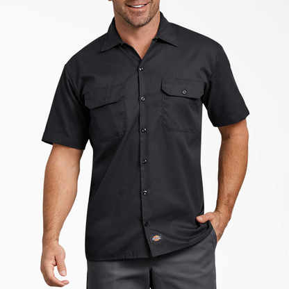 Dikies Short Sleeve Black Work Shirt